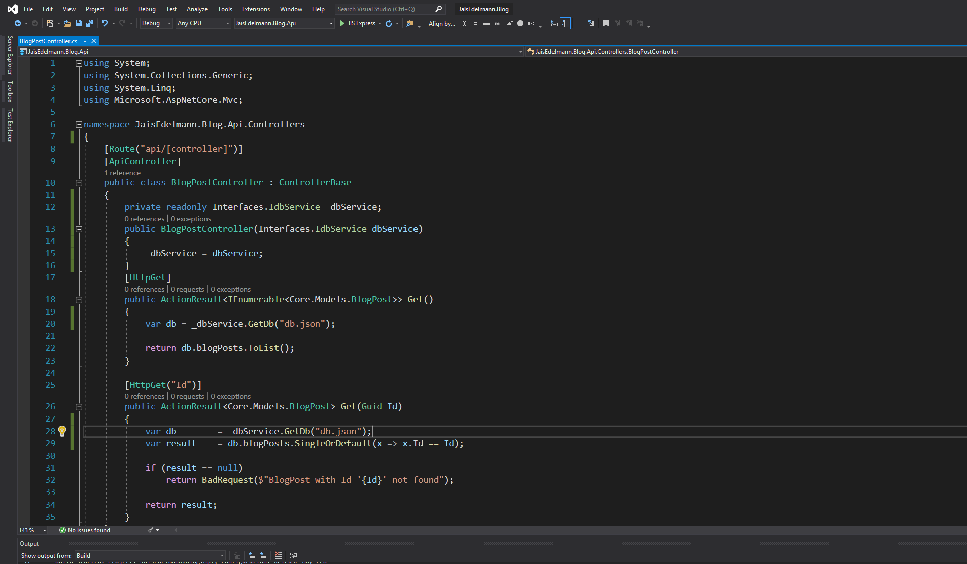 Dependency Injection in .NET Core